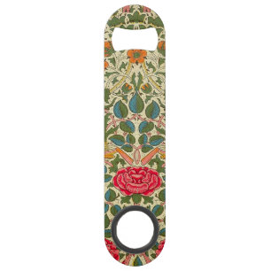 William Morris Rose Floral Chintz Pink Speed Flaschenöffner