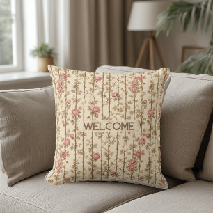 William Morris Rose Klettergitter Dekorativ  Kissen
