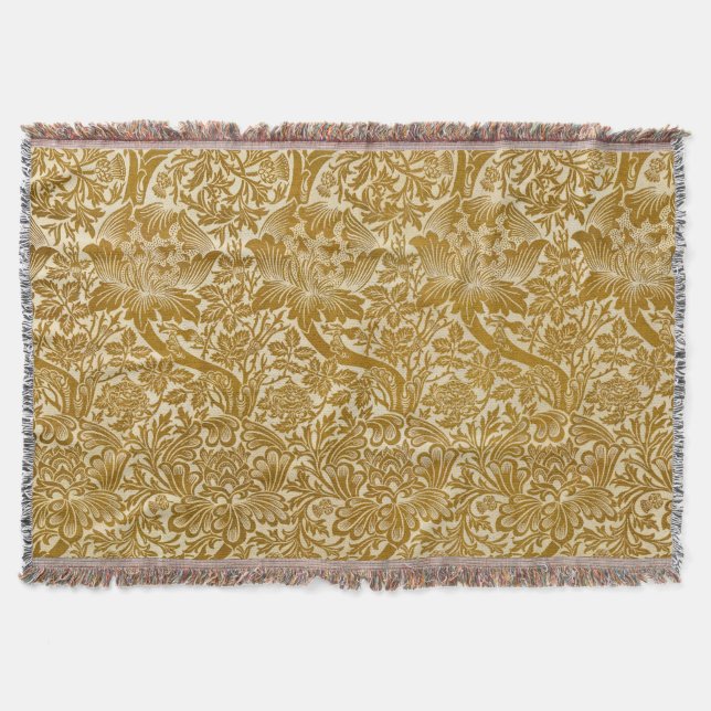 William Morris Rose & Thistle Floral Golden Decke (Vorderseite)