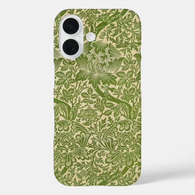 William Morris Rose & Thistle Floral Green Case-Mate iPhone Hülle (Rückseite)