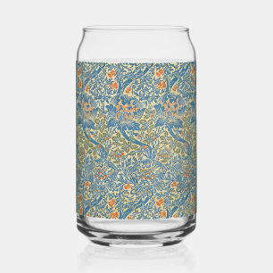 William Morris Rose & Thistle Florales Blau Dosenglas