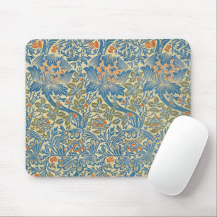William Morris Rose & Thistle Florales Blau Mousepad