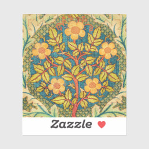 William Morris Rose Wreath: Klassische Künste und  Aufkleber