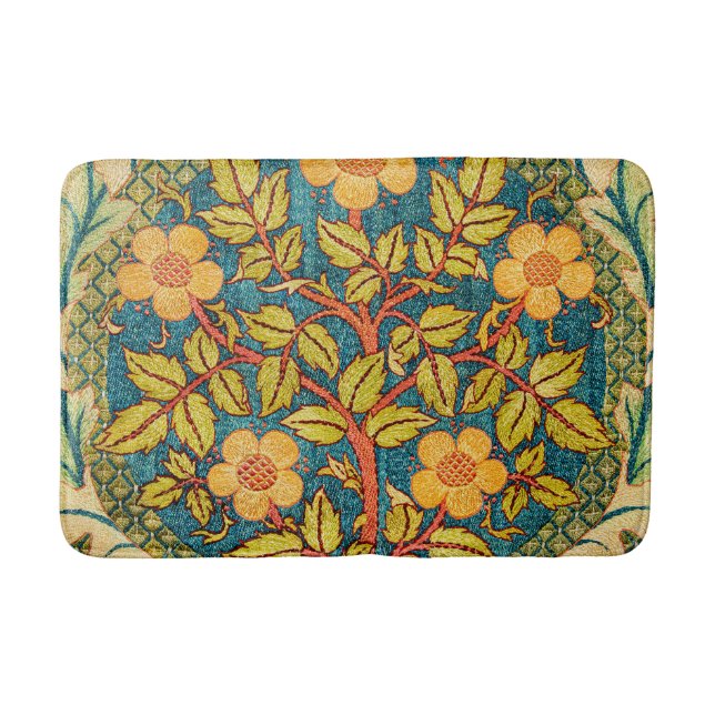 William Morris Rose Wreath: Klassische Künste und  Badematte (Vorderseite)