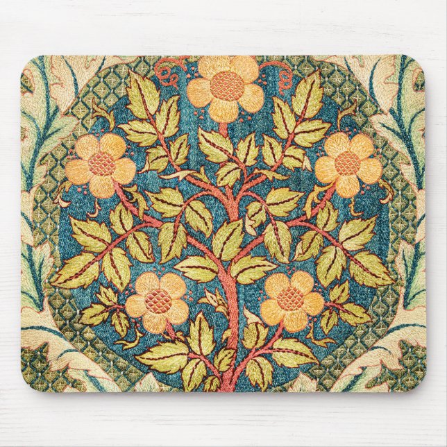William Morris Rose Wreath  Mousepad (Vorne)