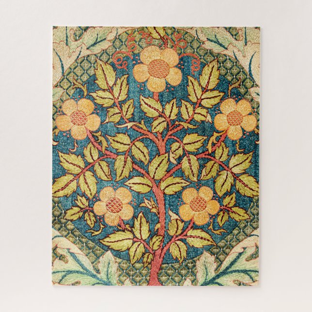 William Morris Rose Wreath Puzzle (Vertikal)