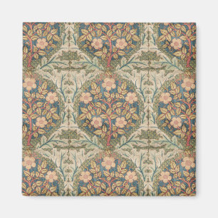William Morris Rose Wreath Vintag Blühende Rose Magnet