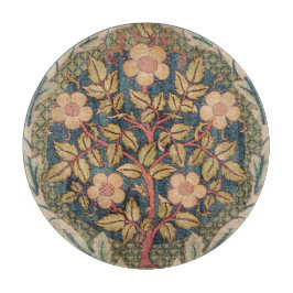 William Morris Rose Wreath Vintag Blühende Rose Schneidebrett