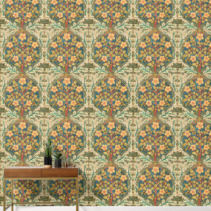 William Morris Rose Wreath Wallpaper Tapete
