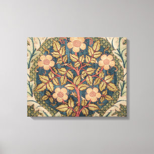 William Morris Rosenkranz Vintage blühende Rose Leinwanddruck