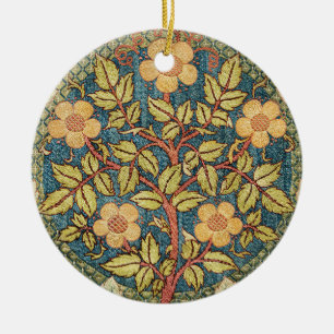 William Morris Rosenkranz Vintage-Blumenkunst Keramik Ornament