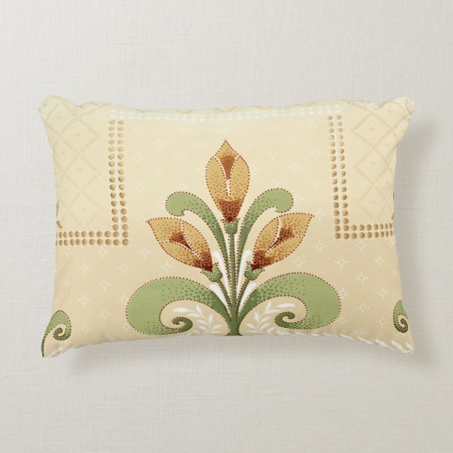 William Morris Row von Lilies Accent Pillow Dekokissen (Vorderseite)
