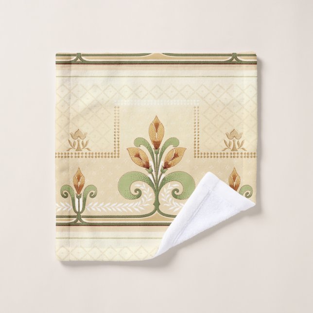 William Morris Row von Lilies Badhandtuch Set (Waschlappen)