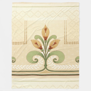 William Morris Row von Lilies Fleecedecke