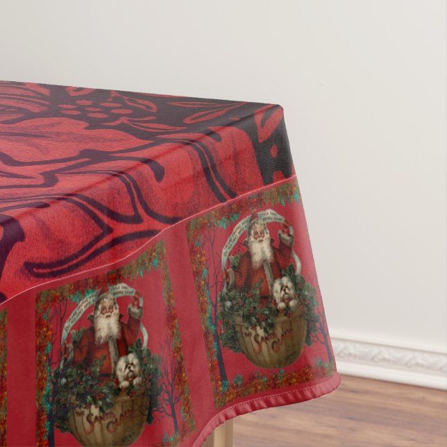 William * Morris Santa Claus Cranberry Red Tischdecke (Beispiel)