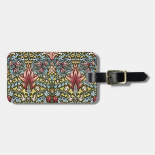 William Morris Schlangenhaupt-Blumenmuster Gepäckanhänger