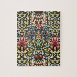 William Morris Schlangenhaupt-Blumenmuster Puzzle