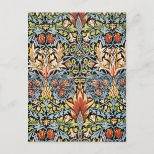 William Morris Schlangenhaupt-Design Postkarte