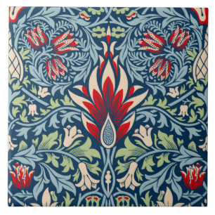 William Morris Schlangenhaupt-Fritillarie-Floralde Fliese