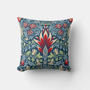 William Morris Schlangenhaupt-Fritillarie-Floralde Kissen