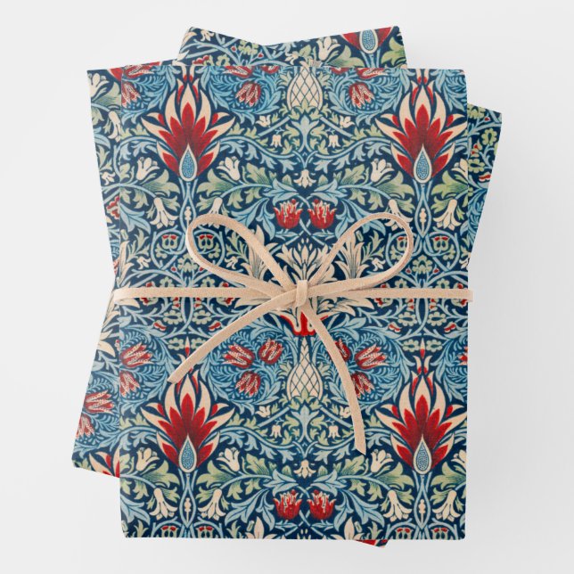 William Morris, Schlangenhaupt Geschenkpapier Set (Beispiel)