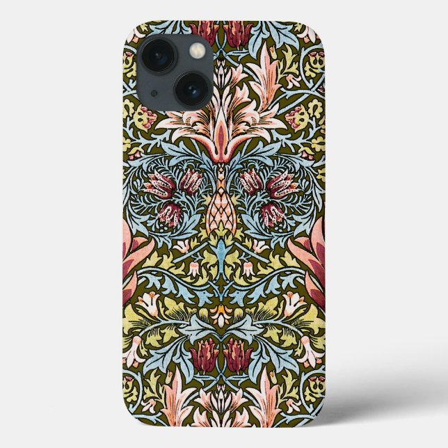 William Morris Schlangenkopf-Blumenmuster Case-Mate iPhone Hülle (Rückseite)