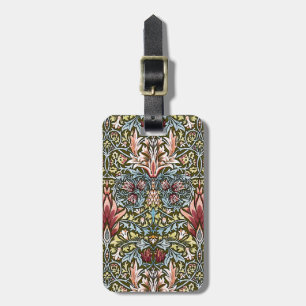 William Morris Schlangenkopf-Blumenmuster Gepäckanhänger