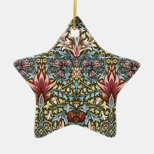 William Morris Schlangenkopf-Blumenmuster Keramikornament