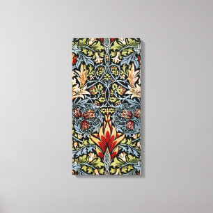 William Morris Schlangenkopf-Blumenmuster Leinwanddruck