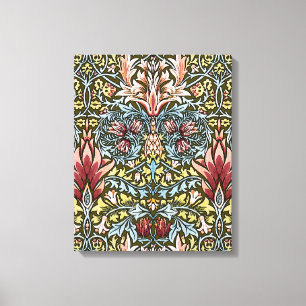 William Morris Schlangenkopf-Blumenmuster Leinwanddruck