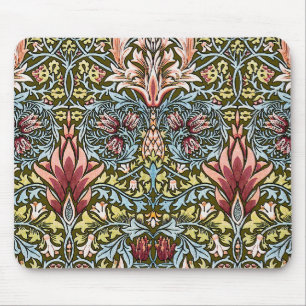William Morris Schlangenkopf-Blumenmuster Mousepad