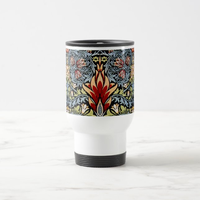 William Morris Schlangenkopf-Blumenmuster Reisebecher (Mittel)