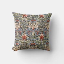 William Morris Schlangenkopf-Design-Kissen
