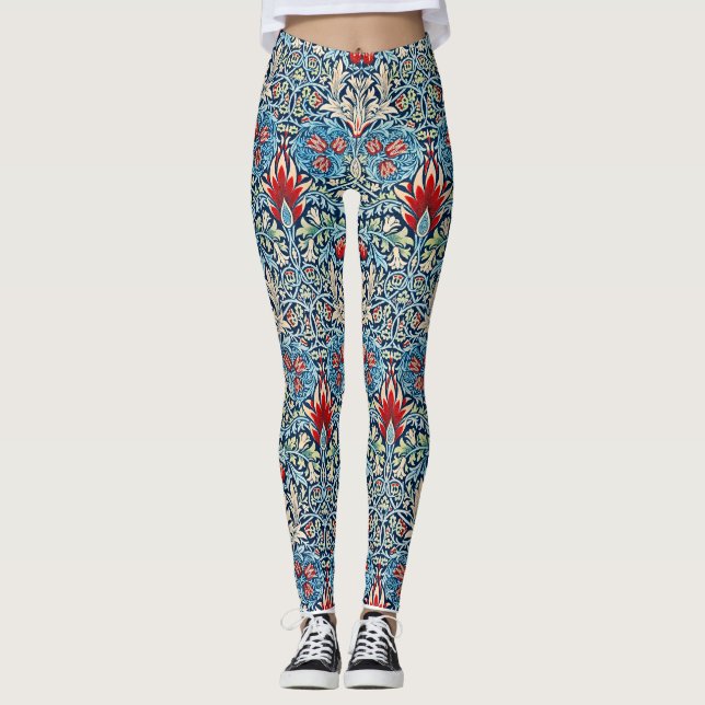 William Morris - Schlangenkopf Leggings (Vorderseite)