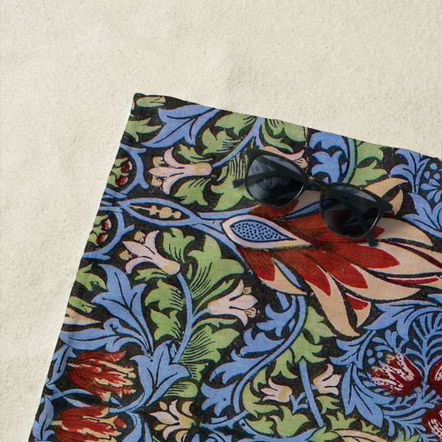 William Morris Schlangenkopf Strandtuch (Beispiel)