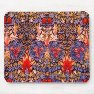 William Morris Schlangenkopf Vintage-Blumenmuster Mousepad