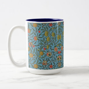 William Morris Schöne Blätter Farbige Früchte Zweifarbige Tasse