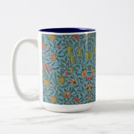William Morris Schöne Foliage Farbenfrohe Früchte Zweifarbige Tasse
