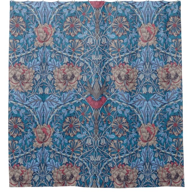 William Morris, schönes, blumengeschmücktes Muster Duschvorhang (Vorderseite)