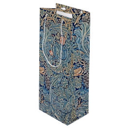 William Morris Schönes Blumenmuster Blau Pink Geschenktüte Für Weinflaschen