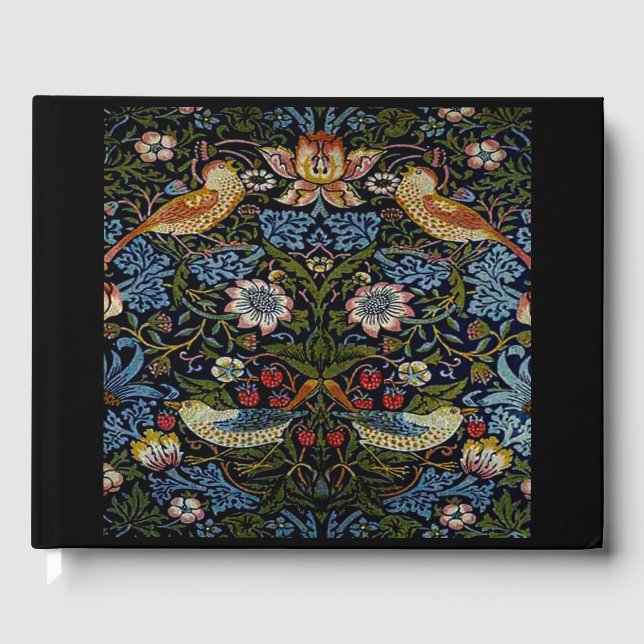 William Morris schönes Muster, Art nouveau, vin Gästebuch (Vorderseite)