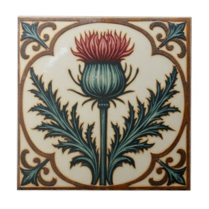 William Morris Schottische Distel altmodisch flora Fliese