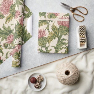 William Morris Schottische Distel vintage floral Geschenkpapier