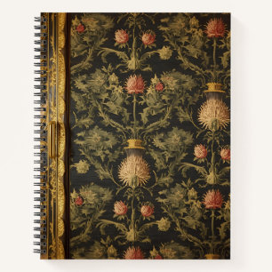 William Morris Schottische Distel vintage floral Notizbuch