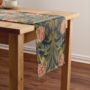 William Morris Schottischer Distel vintage Blumenm Kurzer Tischläufer