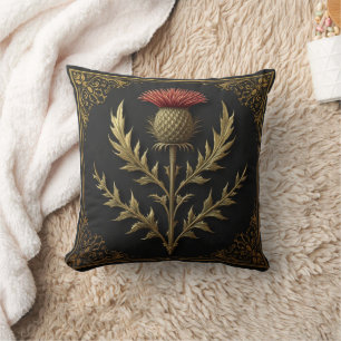 William Morris Schottischer Distel vintage floral Kissen