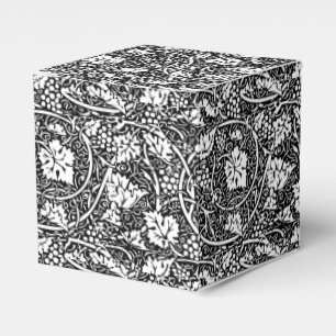 William Morris Schwarz-Weiß-Reben-Muster Geschenkschachtel