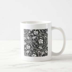 William Morris Schwarz-Weiß-Reben-Muster Tasse
