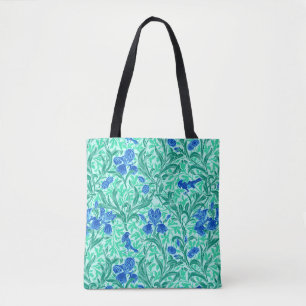 William Morris Schwertlilien, Kobaltblau, Aqua und