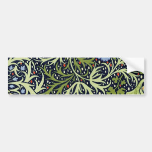 William Morris Seaweed Antike Blume Autoaufkleber